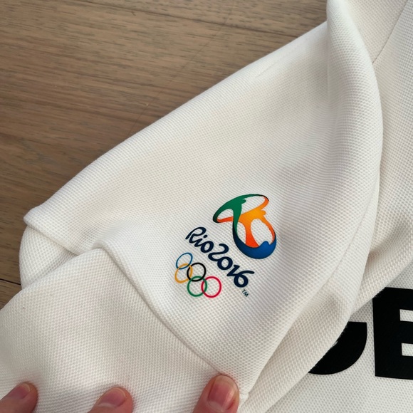 Adidas Team Germany Rio Olympics Village Wear White Jacket - Picture 5 of 9